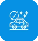 Exterior wipe-down step icon for mobile car detailing in Denver